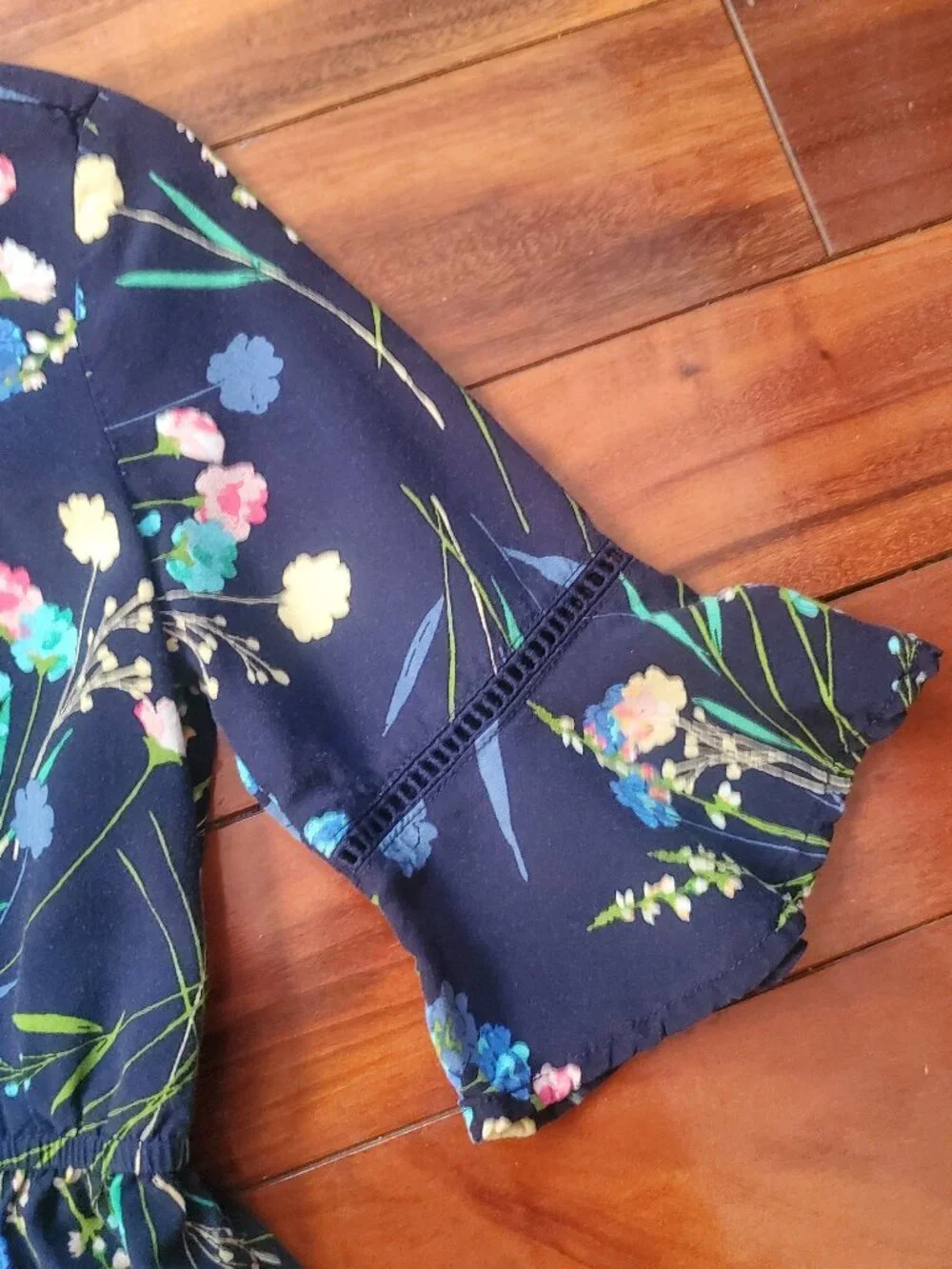 GAP girl's navy floral dress size S